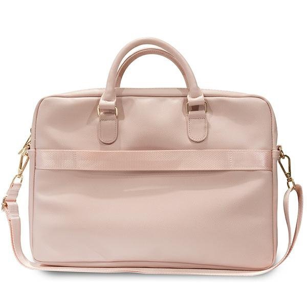 Guess Torba GUCB15ZPGSTEGP 16"różowy/pink Triangle 4G