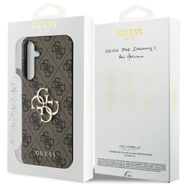 Guess GUHCSA554GMGBR A55 A556 brązowy/brown hardcase 4G Big Metal Logo
