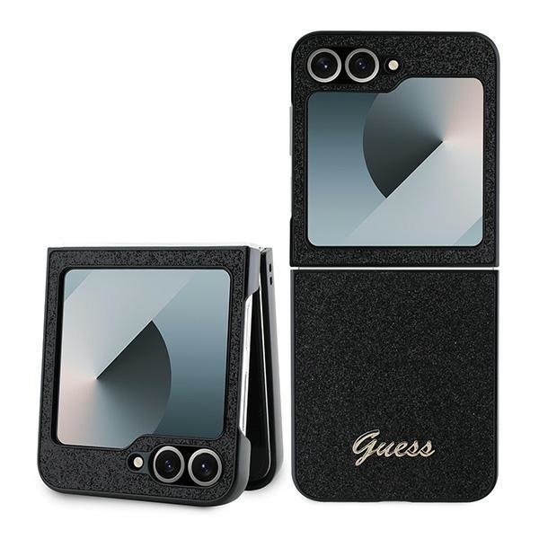 Guess GUHCZF6HGGSHK Z Flip6 F741czarny/black 4G Glitter Script