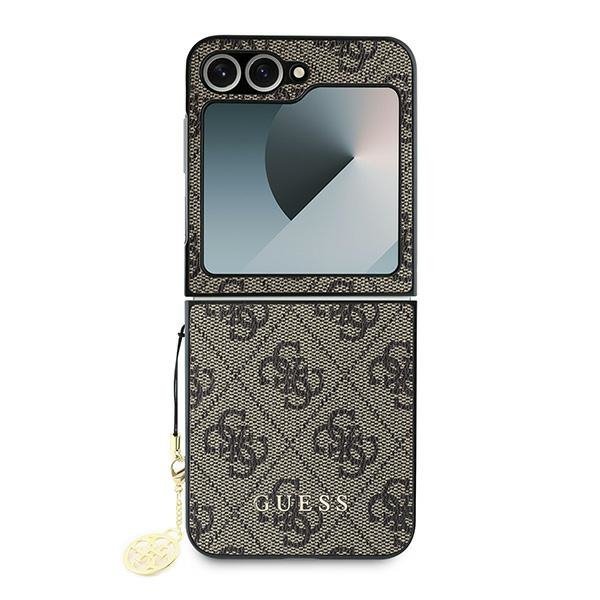 Guess GUHCZF6GF4GBR Z Flip6 F741brązowy/brown 4G Charm
