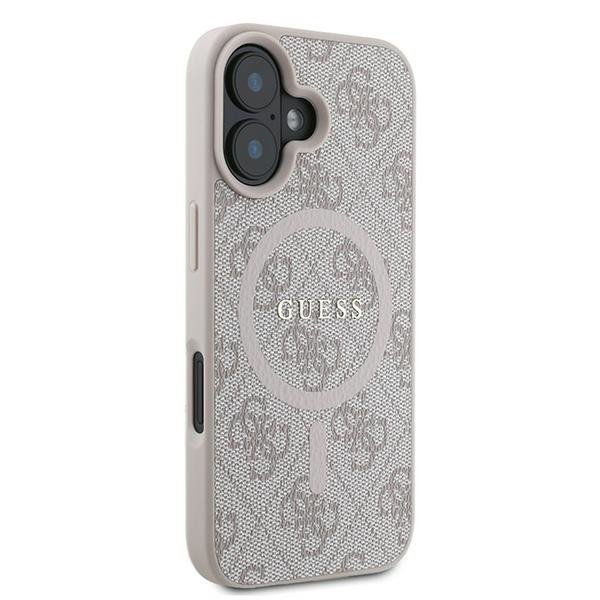 Guess GUHMP16MG4GFRP iPhone 16 Plus 6.7&quot; różowy/pink hardcase 4G Ring Classic Logo MagSafe