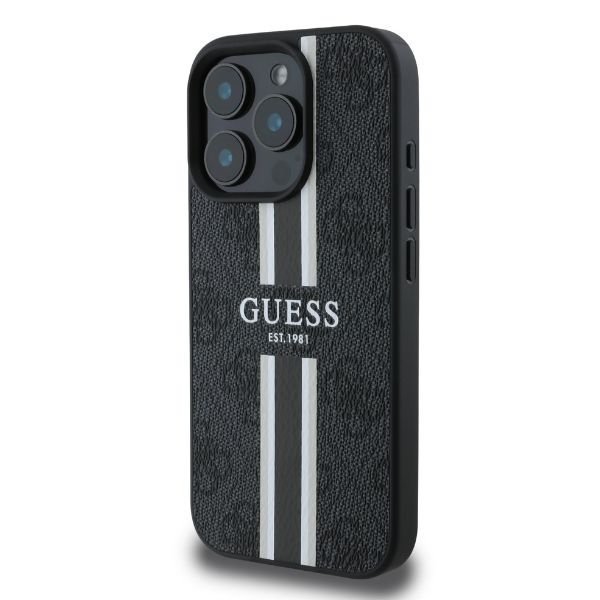 Guess GUHMP16XP4RPSK iPhone 16 Pro Max6.9&quot; czarny/black hardcase 4G Printed Stripes MagSafe