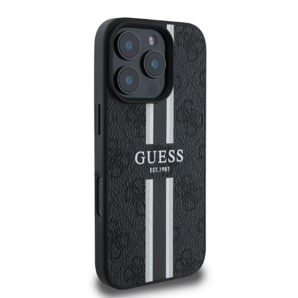 Guess GUHMP16XP4RPSK iPhone 16 Pro Max6.9&quot; czarny/black hardcase 4G Printed Stripes MagSafe