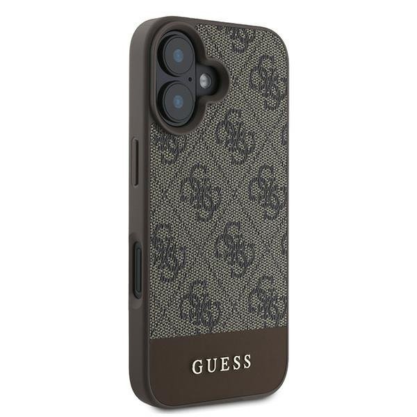 Guess GUHCP16MG4GLBR iPhone 16 Plus 6.7&quot;brązowy/brown hardcase 4G Bottom Stripe