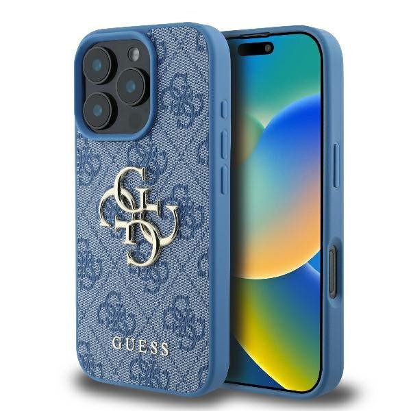 Guess GUHCP16X4GMGBL iPhone 16 Pro Max6.9&quot; niebieski/blue hardcase 4G Big Logo