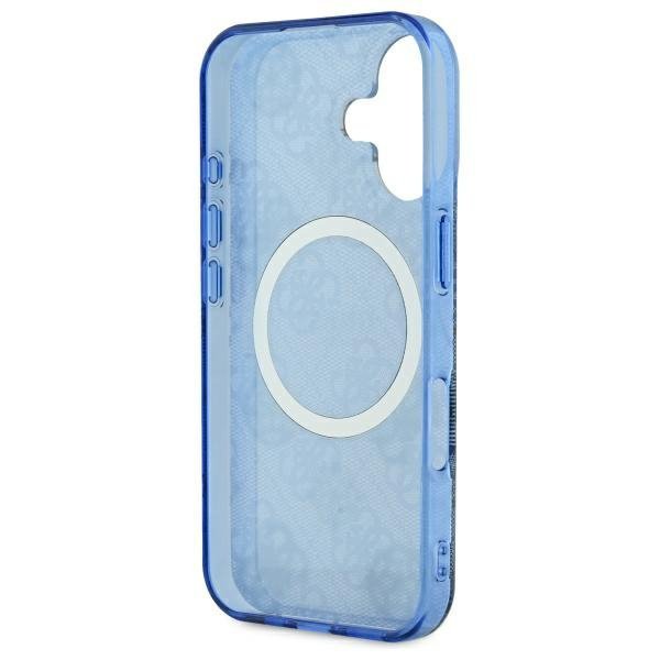 Guess GUHMP16SH4PYEEB iPhone 166.1&quot; niebieski/blue hardcase IML Peony On 4G Background MagSafe