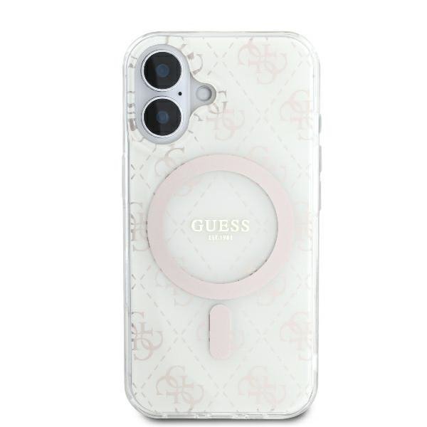 Guess GUHMP16MH4DTEH iPhone 16 Plus6.7&quot; biały/white hardcase IML 4G Background MagSafe