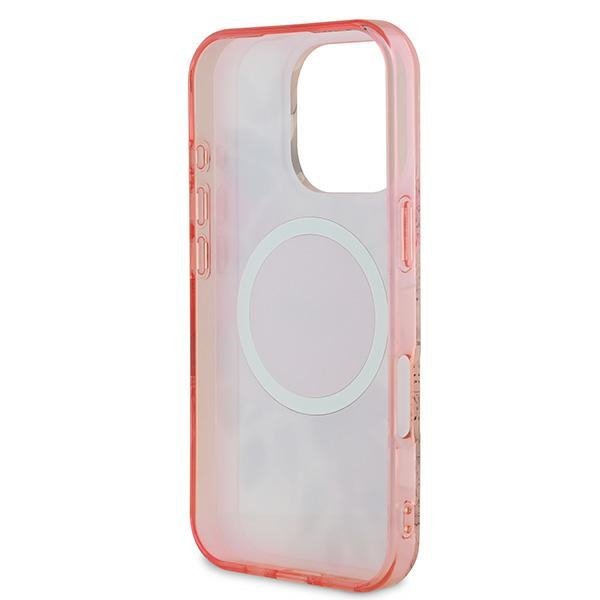 Guess GUHMP16XHFWBDCEP iPhone 16 Pro Max6.9&quot; różowy/pink hardcase IML Flower & Tonal Circle MagSafe