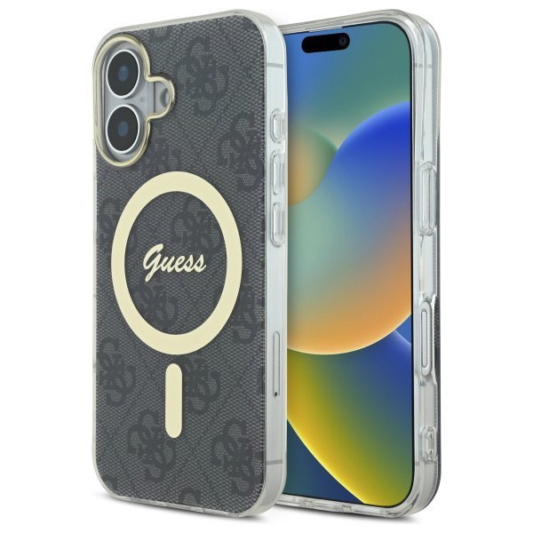 Guess GUHMP16SH4STK iPhone 166.1&quot; czarny/black hardcase IML 4G MagSafe