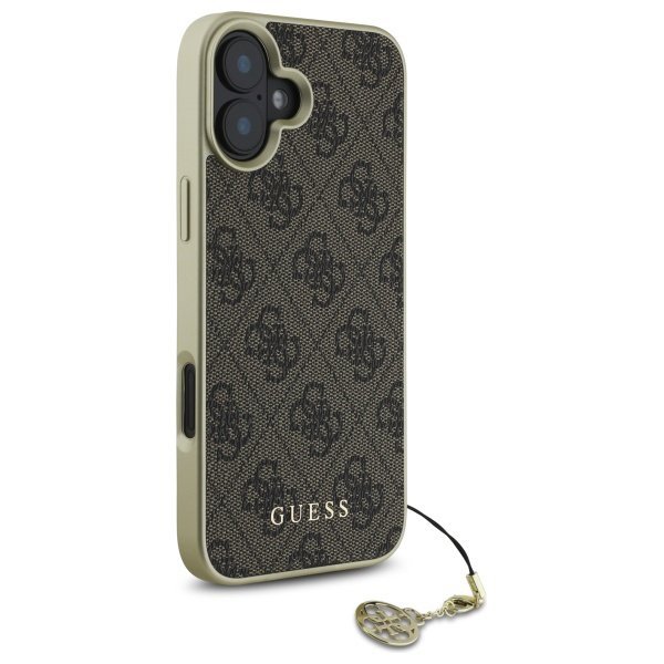 Guess GUHCP16MGF4GBR iPhone 16 Plus 6.7&quot; brązowy/brown hardcase 4G Charms Collection