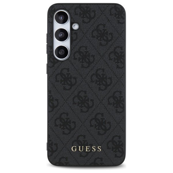 Guess GUHCS24FEG4GFGR S24 FE S721        szary/grey hardcase 4G Metal Gold Logo