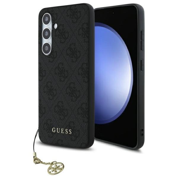 Guess GUHCS24FEGF4GGR S24 FE S721        szary/grey hardcase 4G Charms Collection