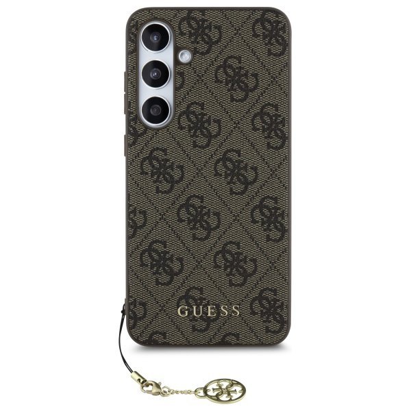 Guess GUHCS24FEGF4GBR S24 FE S721        brazowy/brown hardcase 4G Charms Collection