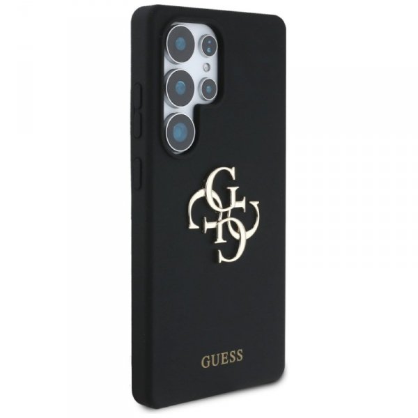 Etui Guess Silicone Big 4G Logo Bottom   Script Samsung Galaxy S25 Ultra czarny