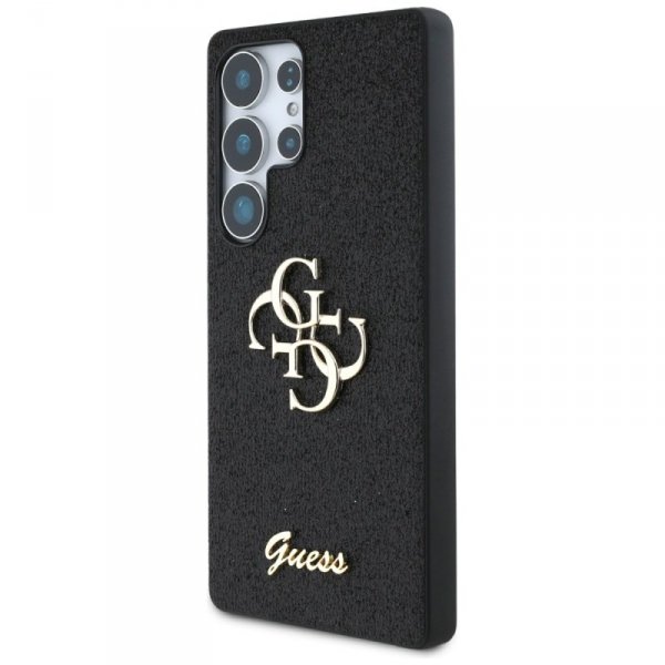 Etui Guess Fixed Glitter Big 4G Metal    Logo do Samsung Galaxy S25 Ultra czarny