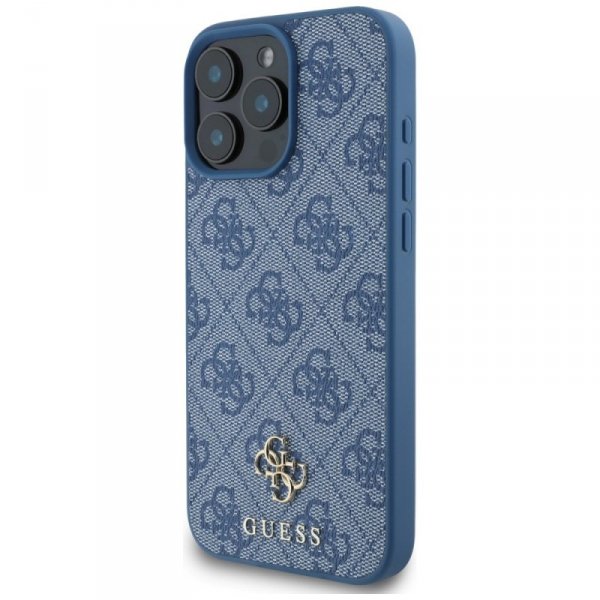 Etui Guess HC PU 4G Small 4G and Classic do iPhone 16 Pro MagSafe niebieski