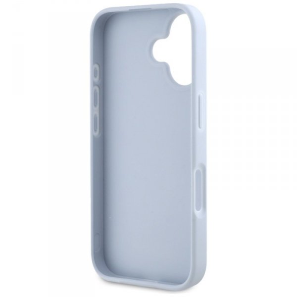 Etui Guess Grained Big 4G Logo Small     Classic Logo do iPhone 16 niebieski