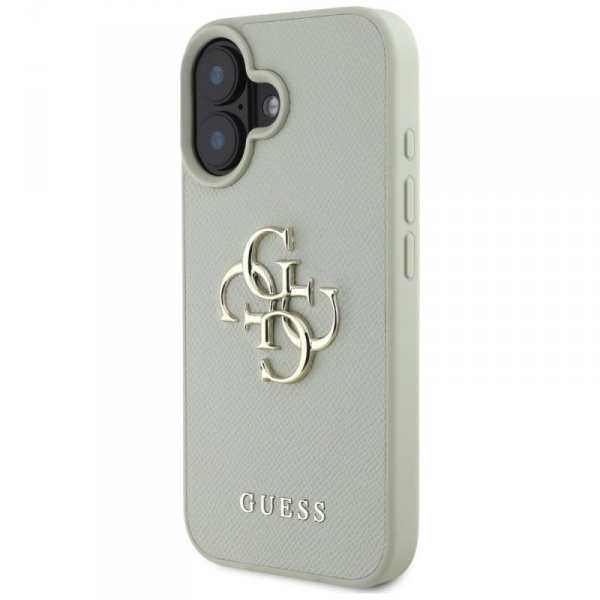 Etui Guess Grained Big 4G Logo Small     Classic Logo do iPhone 16 zielony