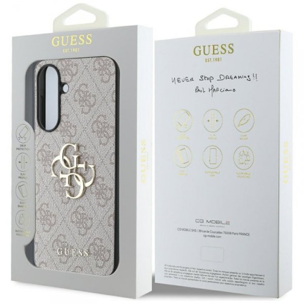 Etui Guess Big 4G Logo Classic Logo do   Samsung Galaxy A56 różowy