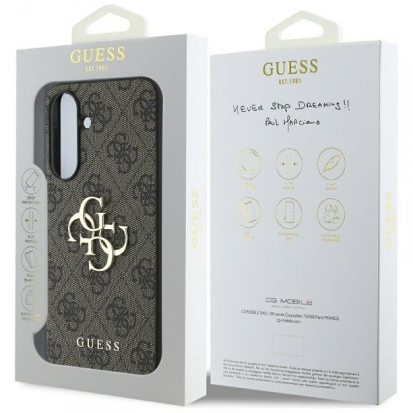 Etui Guess Big 4G Logo Classic Logo do   Samsung Galaxy A56 brązowy