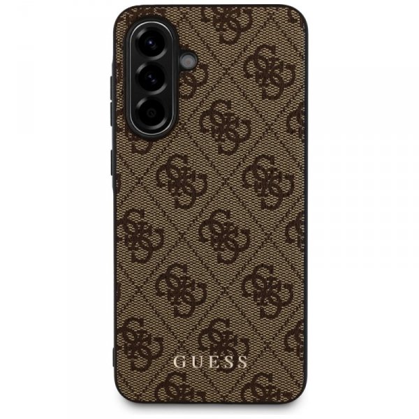 Etui Guess 4G Metal Gold Logo do Samsung Galaxy A36 brązowy