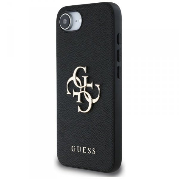 Etui Guess Grained Big 4G Logo Small     Classic Logo do iPhone 16e czarny