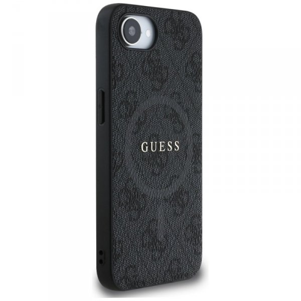 Etui Guess 4G Ring Classic Logo MagSafe  do iPhone 16e czarny