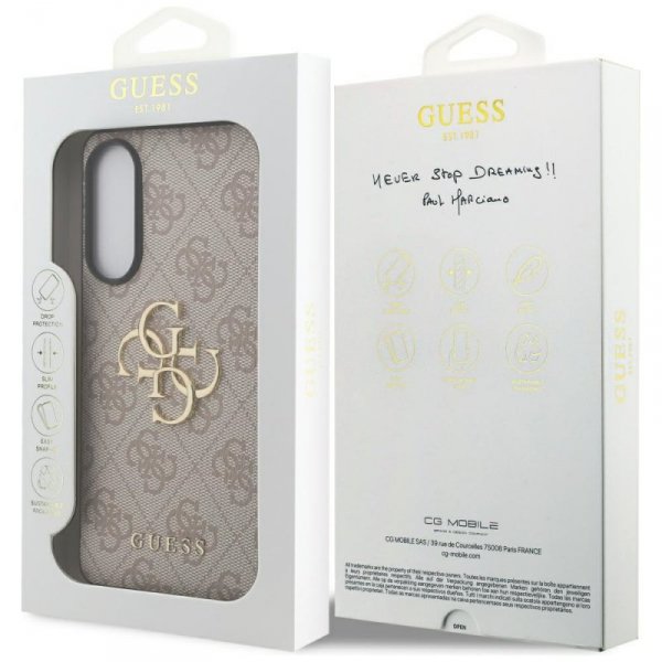 Etui Guess Big 4G Logo Classic Logo do   Samsung Galaxy S25 Edge różowy
