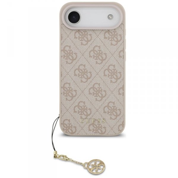 Etui Guess 4G Charms Collection MagSafe  do iPhone Air różowy