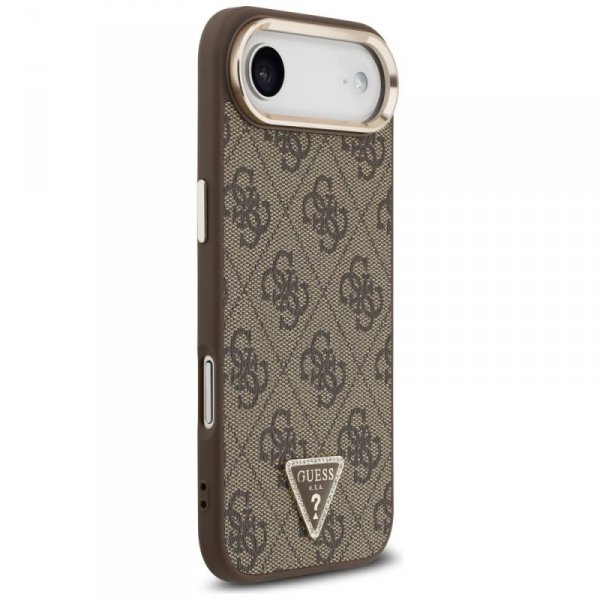 Etui Guess 4G Triangle Logo MagSafe do   iPhone Air brązowy złoty