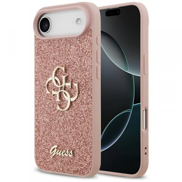Etui Guess Fixed Glitter Big 4G do       iPhone Air różowy