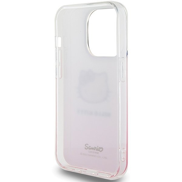 Hello Kitty HKHCP14LHDGKEP iPhone 14 Pro 6.1&quot; różowy/pink hardcase IML Gradient Electrop Kitty Head