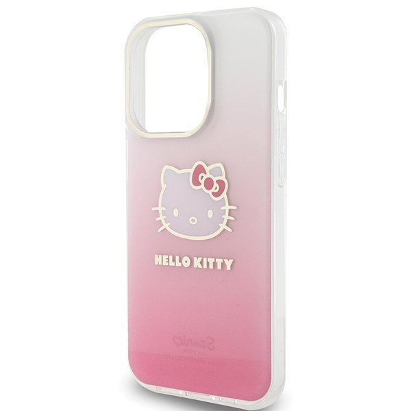 Hello Kitty HKHCP15XHDGKEP iPhone 15 Pro Max 6.7&quot; różowy/pink hardcase IML Gradient Electrop Kitty Head