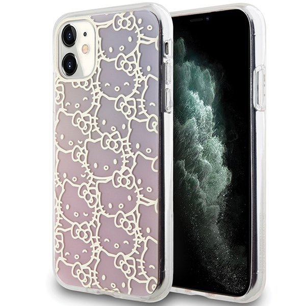 Hello Kitty HKHCN61HCHPEP iPhone 11 / Xr6.1&quot; różowy/pink hardcase IML Gradient Electrop Crowded Kitty Head