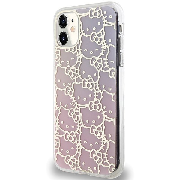 Hello Kitty HKHCN61HCHPEP iPhone 11 / Xr6.1&quot; różowy/pink hardcase IML Gradient Electrop Crowded Kitty Head