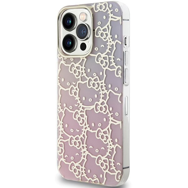 Hello Kitty HKHCP14LHCHPEP iPhone 14 Pro 6.1&quot; różowy/pink hardcase IML Gradient Electrop Crowded Kitty Head