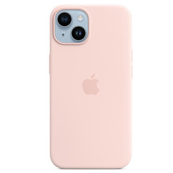 Etui Apple MPT73ZM/A iPhone 14 Plus / 15 Plus 6.7&quot; MagSafe różowy/chalk pink Silicone Case
