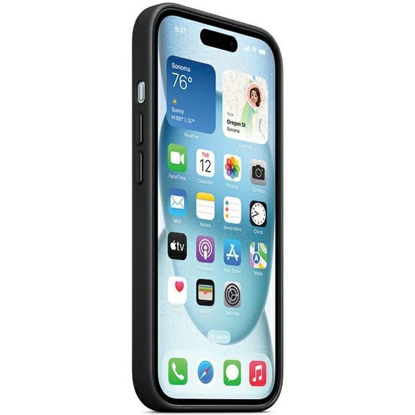 Etui Apple MT423ZM/A iPhone 15 Plus / 14 Plus 6.7&quot; MagSafe czarny/black FineWoven Case