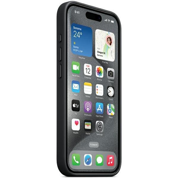 Etui Apple MT4V3ZM/A iPhone 15 Pro Max 6.7&quot; MagSafe czarny/black FineWoven Case