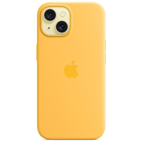 Etui Apple MWNA3ZM/A iPhone 15 / 14 / 136.1&quot; MagSafe promienny żółty/sunshine Silicone Case