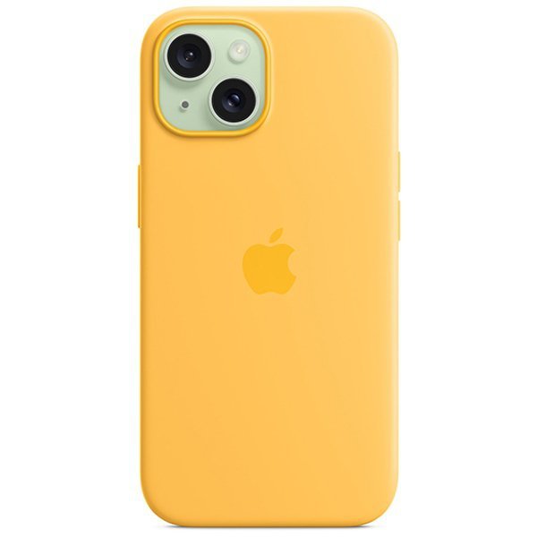 Etui Apple MWNA3ZM/A iPhone 15 / 14 / 136.1&quot; MagSafe promienny żółty/sunshine Silicone Case