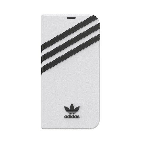 Adidas OR Booklet Case PU iPhone12/12 Pro 6,1&quot; biało czarny/white black 42248