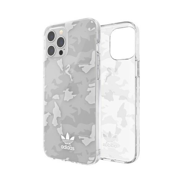 Adidas OR SnapCase Camo iPhone 12 ProMax przezroczysty/biały 43706