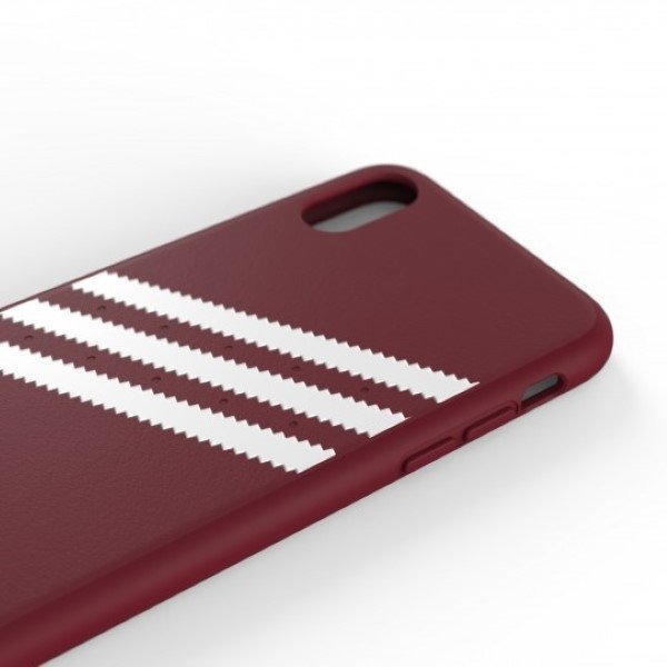 Adidas OR Moulded PU Suede iPhone X/XSburgundowy/collegiate burgundy 33282