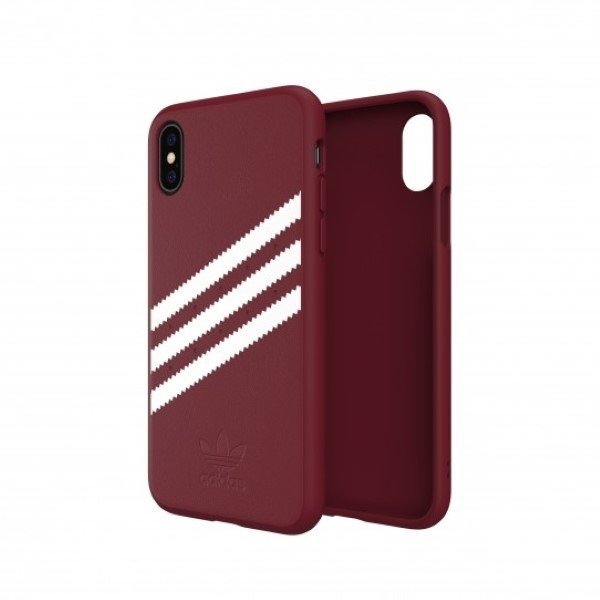 Adidas OR Moulded PU Suede iPhone X/XSburgundowy/collegiate burgundy 33282