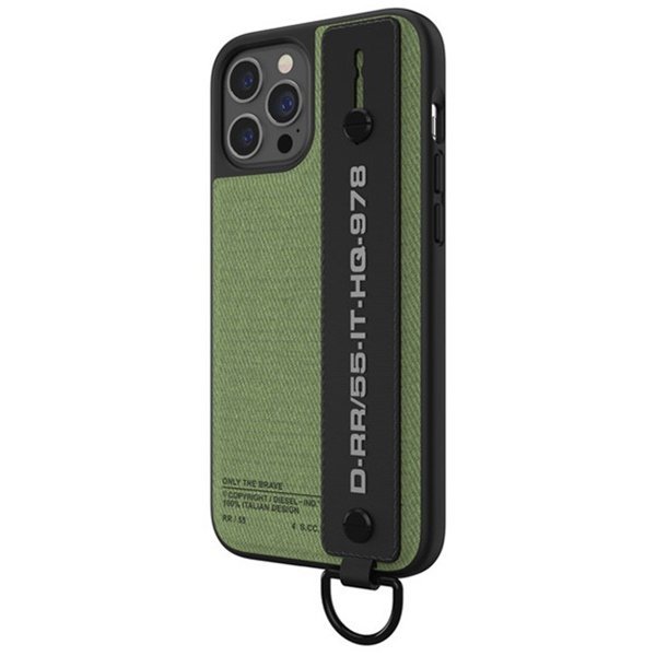 Diesel Handstrap Case Utility TwilliPhone 12/12 Pro czarno-zielony/black-green 44291