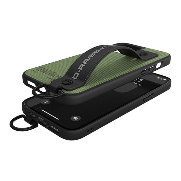 Diesel Handstrap Case Utility TwilliPhone 12/12 Pro czarno-zielony/black-green 44291