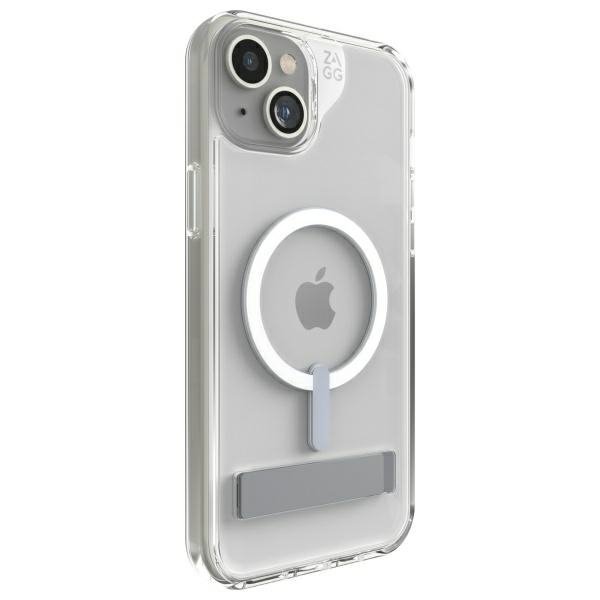 Etui ZAGG Crystal Palace Snap Kickstand  MagSafe do iPhone 15 Plus przezroczysty/clear