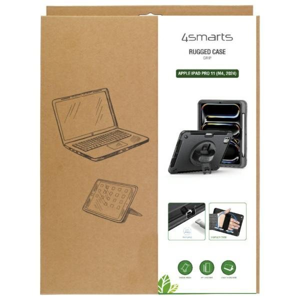 Obudowa z uchwytem 4smarts Rugged Case   Grip do iPad Pro 11" (M4, 2024)