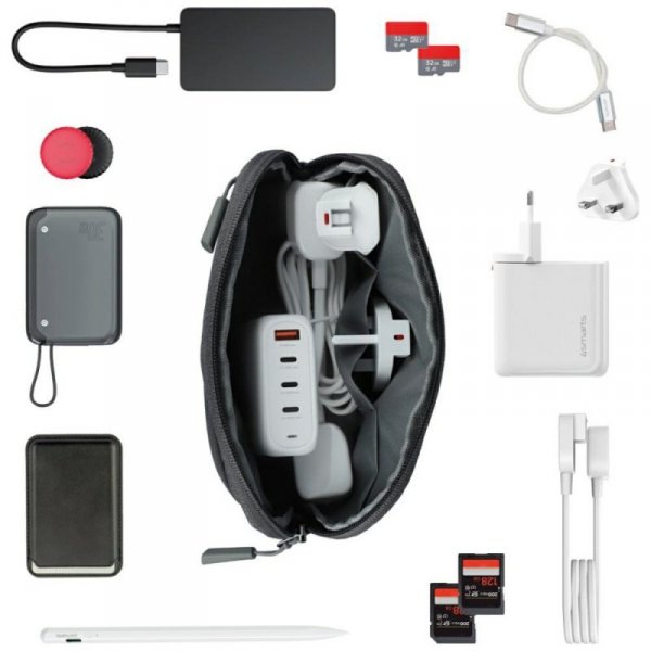 Ładowarka sieciowa 4smarts Flex Pro 100W 3xUSB-C + 1xUSB-A Travel Edition biała